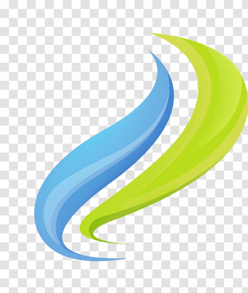Logo Blue Green Graphic Design - Text - And Waves Corrugated Elements Transparent PNG