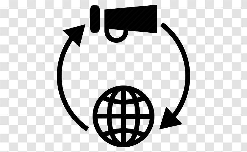 World Cartoon - Symbol - Blackandwhite Logo Transparent PNG