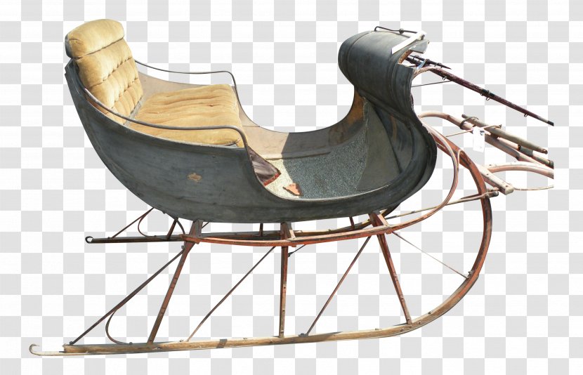 Horse-drawn Vehicle Sled 19th Century Chair - Currier And Ives - Horse Transparent PNG