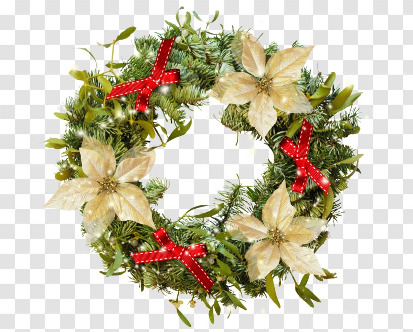 Christmas Advent Wreath Garland - Gift Transparent PNG