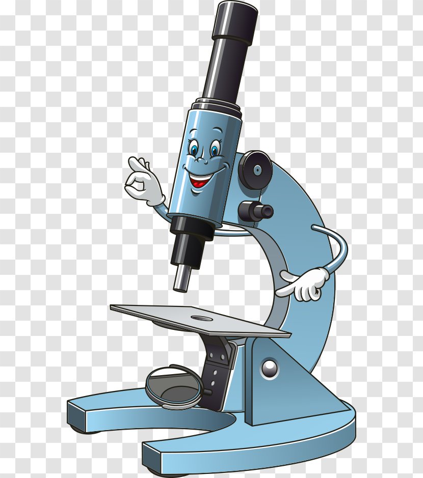 Cartoon Microscope Slide Clip Art - Royalty Free - Vector Transparent PNG