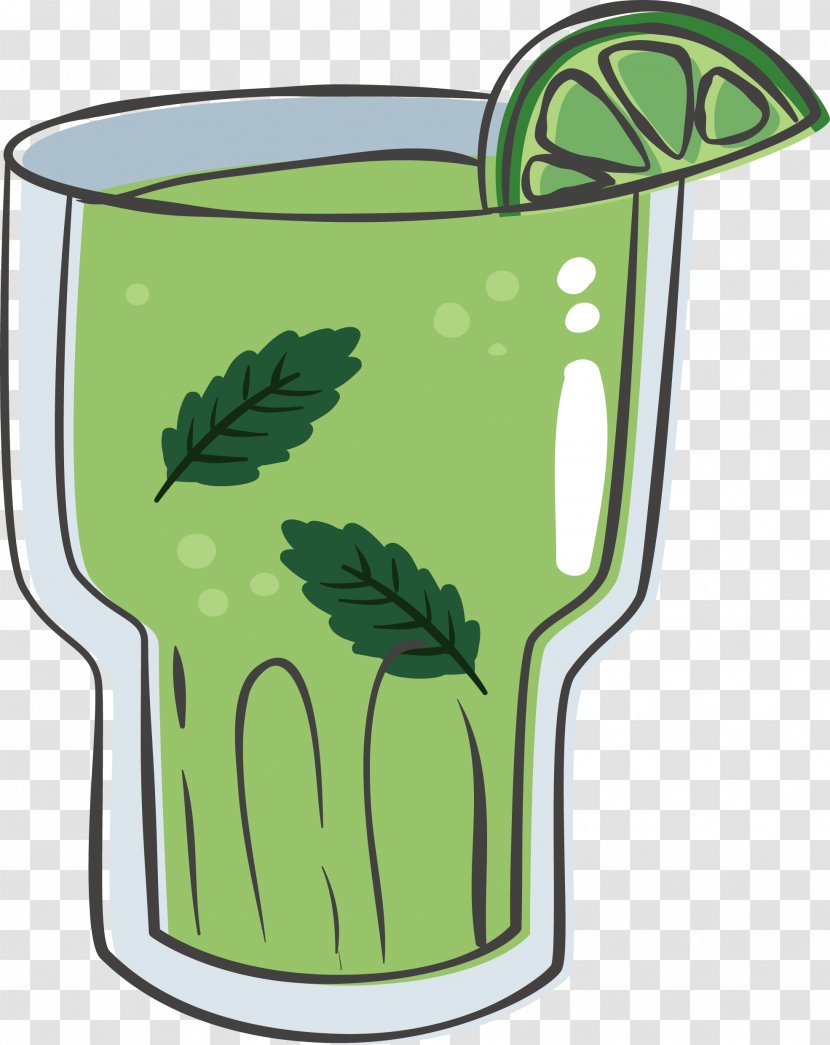 Juice Drink Mint - Grass Family - Summer Refreshing Drinks Transparent PNG