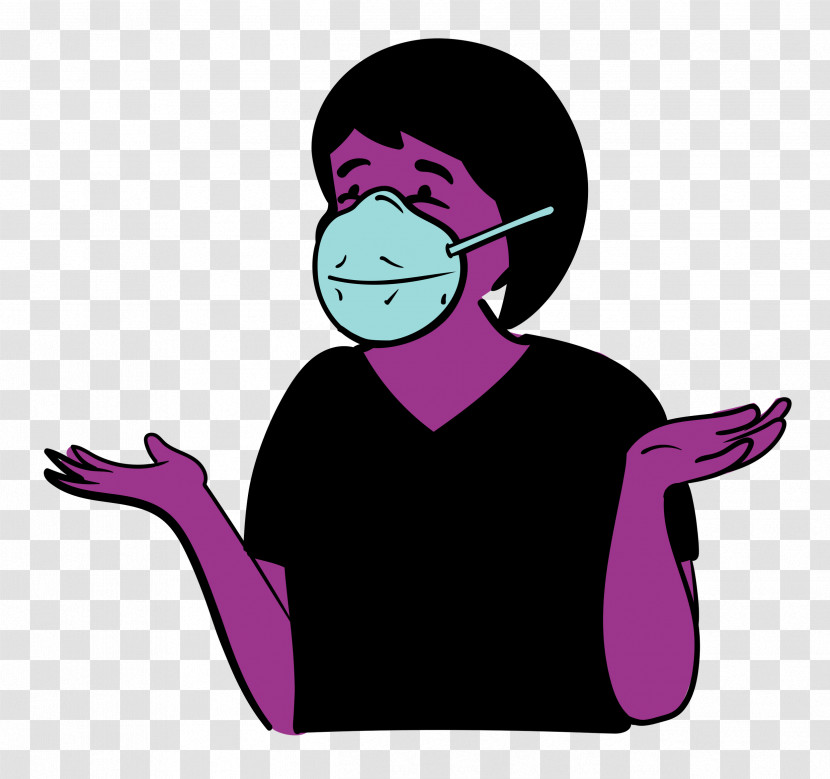 Woman Medical Mask Coronavirus Transparent PNG