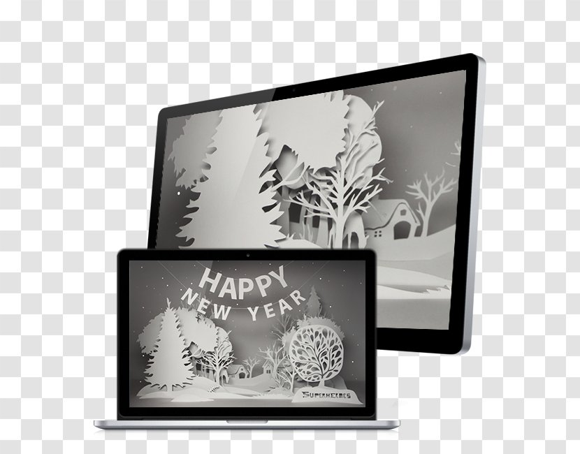 Brand Product Design Picture Frames Font - New Year Card Transparent PNG