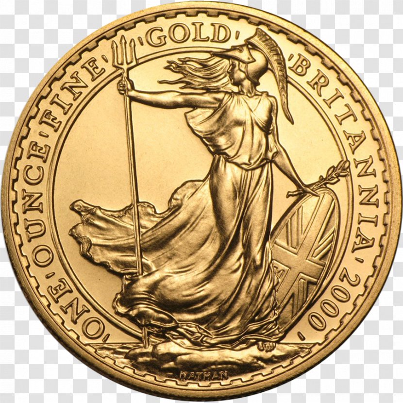 Gold Coin Britannia Dollar - Sovereign Transparent PNG