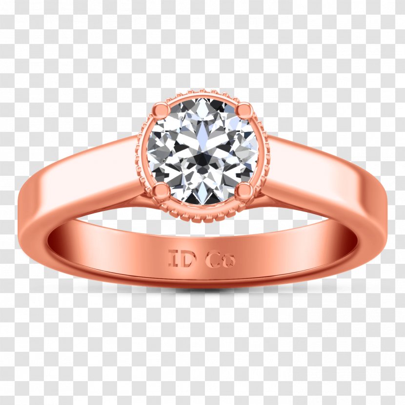 Diamond Engagement Ring Solitaire - Jewellery Transparent PNG