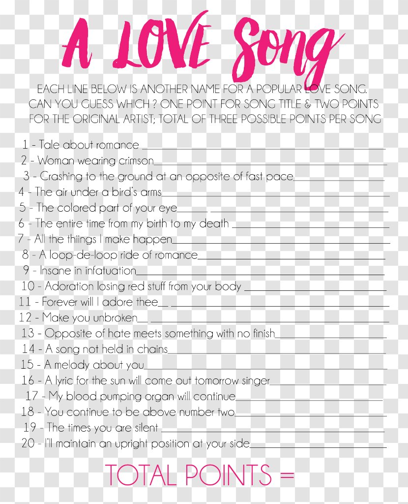 Bridal Shower Bridegroom Love Game - Party - Bride Transparent PNG