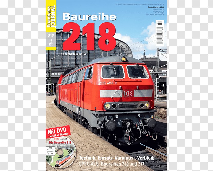 Rail Transport DB Class 218 Electric Locomotive Deutsche Bahn - Diesel - Miba! Transparent PNG