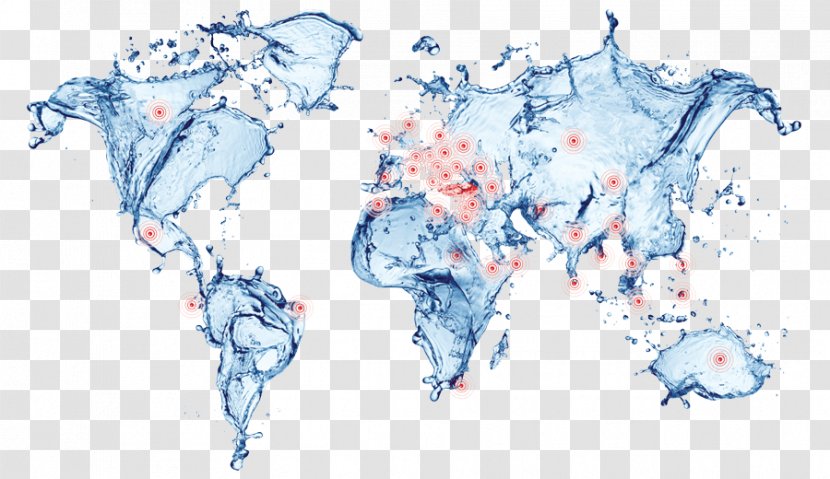 World Map Water Day Scarcity Transparent PNG