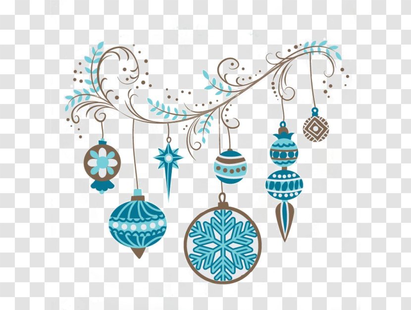 Lantern Snowflake Blue - Christmas - Pendant Creative Decorative Buckle Free Transparent PNG