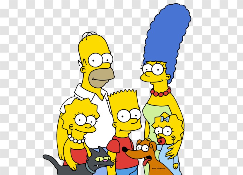 Marge Simpson Homer Bart Lisa Maggie - Happiness - The Simpsons Movie Transparent PNG
