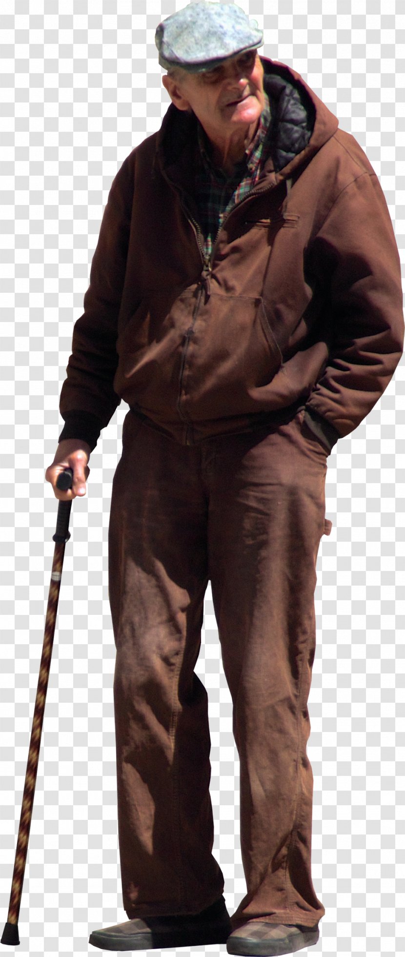 Old Age Walking Stick - OLD MAN Transparent PNG