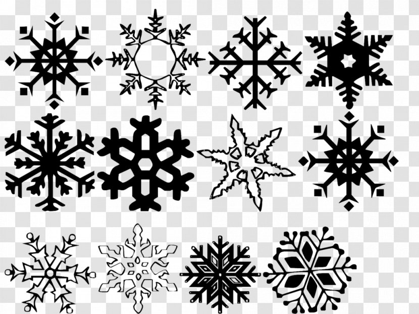 Snowflake Clip Art - Winter - Personalized Transparent PNG
