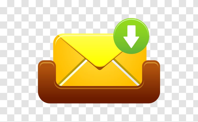 Angle Brand Yellow - Text Messaging - Mailbox Message Received Transparent PNG