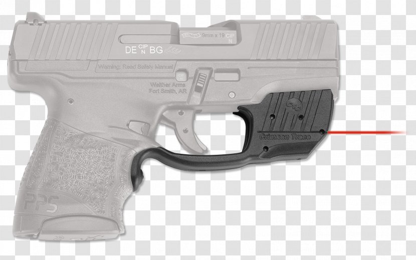 Trigger Walther PPS Firearm Crimson Trace Laser - Gun - Shooting Traces Transparent PNG