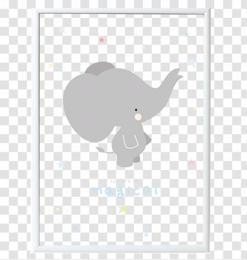 Poster Paper Elephantidae Child Wall - Grau Transparent PNG