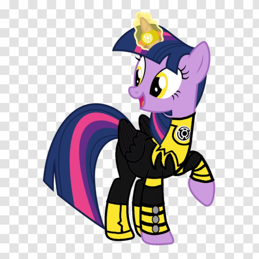 Pony Twilight Sparkle Sinestro Star Sapphire DeviantArt - Equestria - Yellow Lantern Transparent PNG
