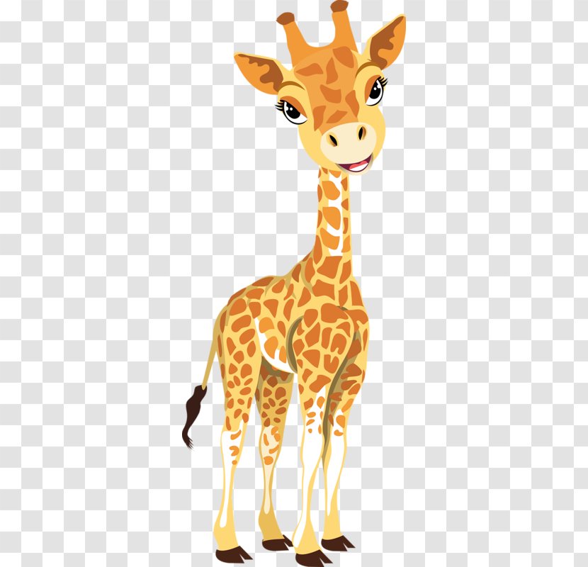 Baby Giraffes Cartoon Clip Art - Tail - Happy Deer Transparent PNG