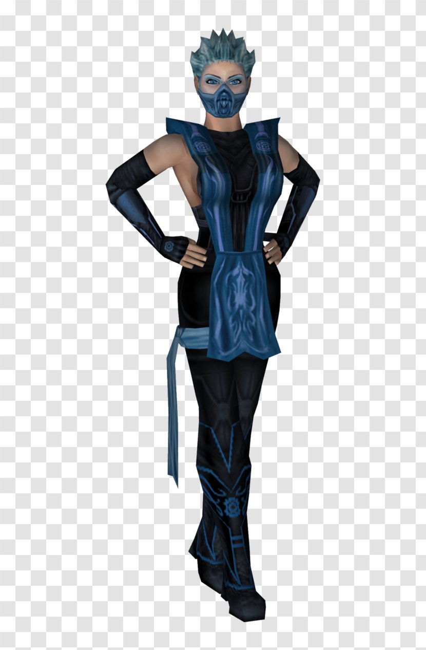 Costume Design Character Fiction Electric Blue - Cartoon - Ice Frost Transparent PNG