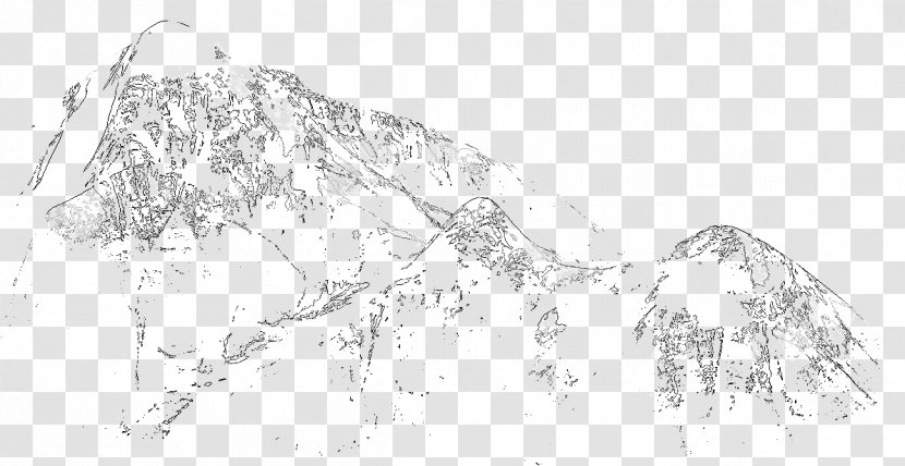 Line Art Drawing Snow Sketch - Phenomenon - Glacial Landform Transparent PNG