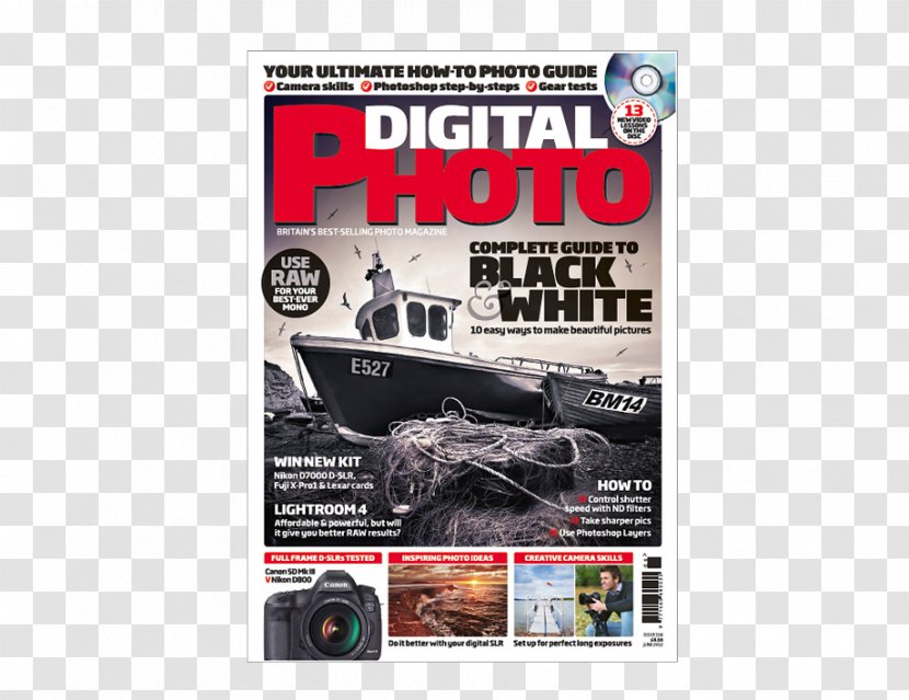 Digital Photography Magazine Book Cover Poster Transparent PNG