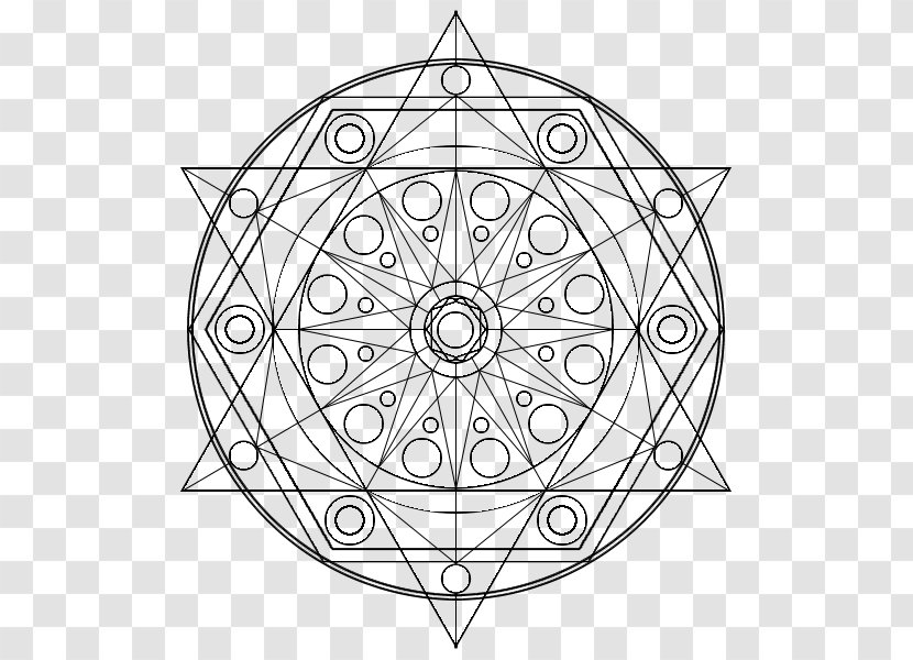 Line Art Circle Drawing Point Angle - Symmetry Transparent PNG
