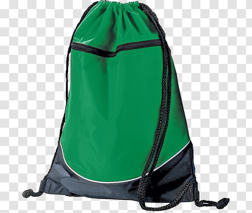 Drawstring Backpack Bag Zipper Pocket - Sportswear Transparent PNG