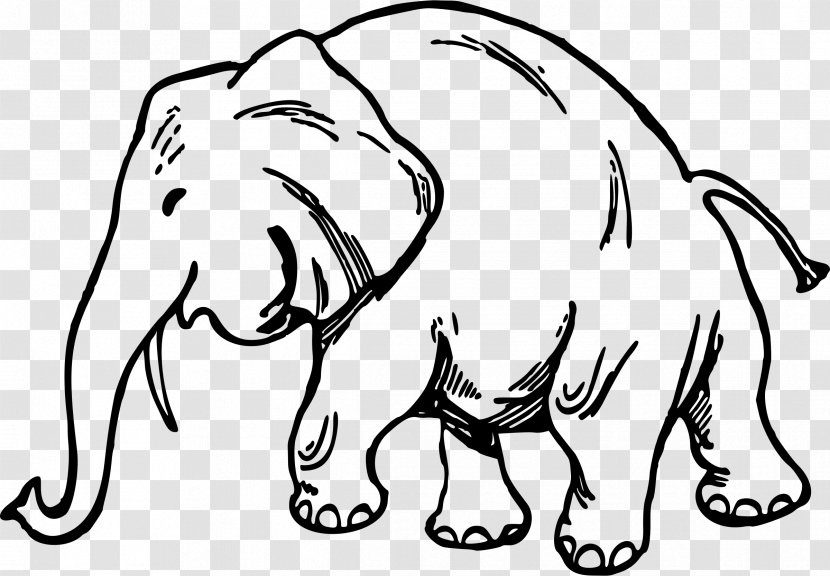 African Bush Elephant Asian Elephantidae Drawing - Watercolor - Nursery Transparent PNG