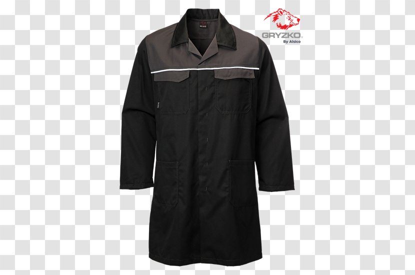 Overcoat Jacket Clothing Dress - Charcoal Labrador Stud Transparent PNG
