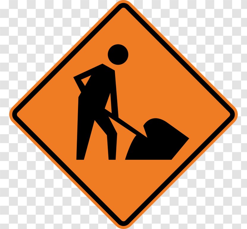 Clip Art Openclipart Construction Free Content Sign - Roadworks - Triangle Transparent PNG