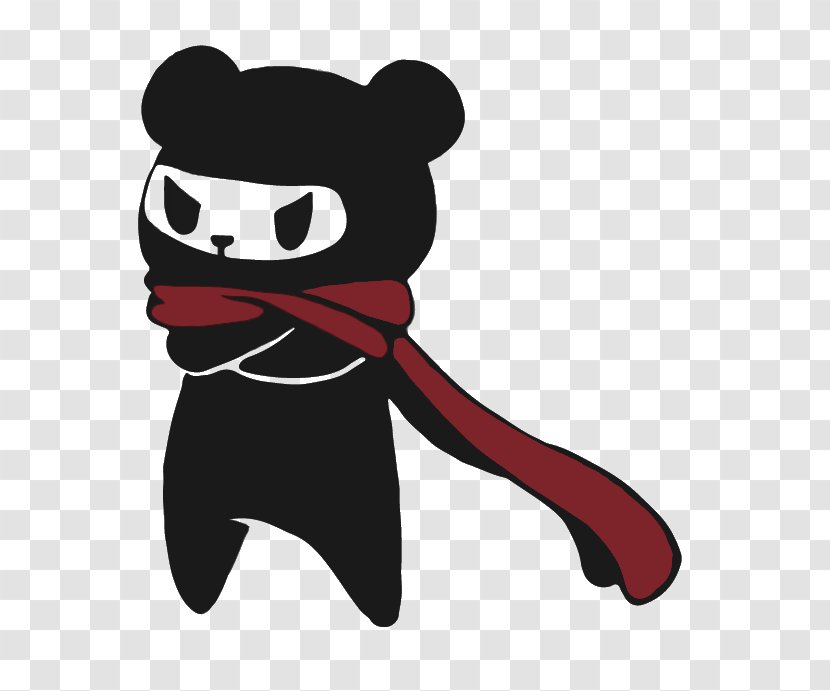 Giant Panda Ninja Drawing Cuteness Clip Art - Heart Transparent PNG