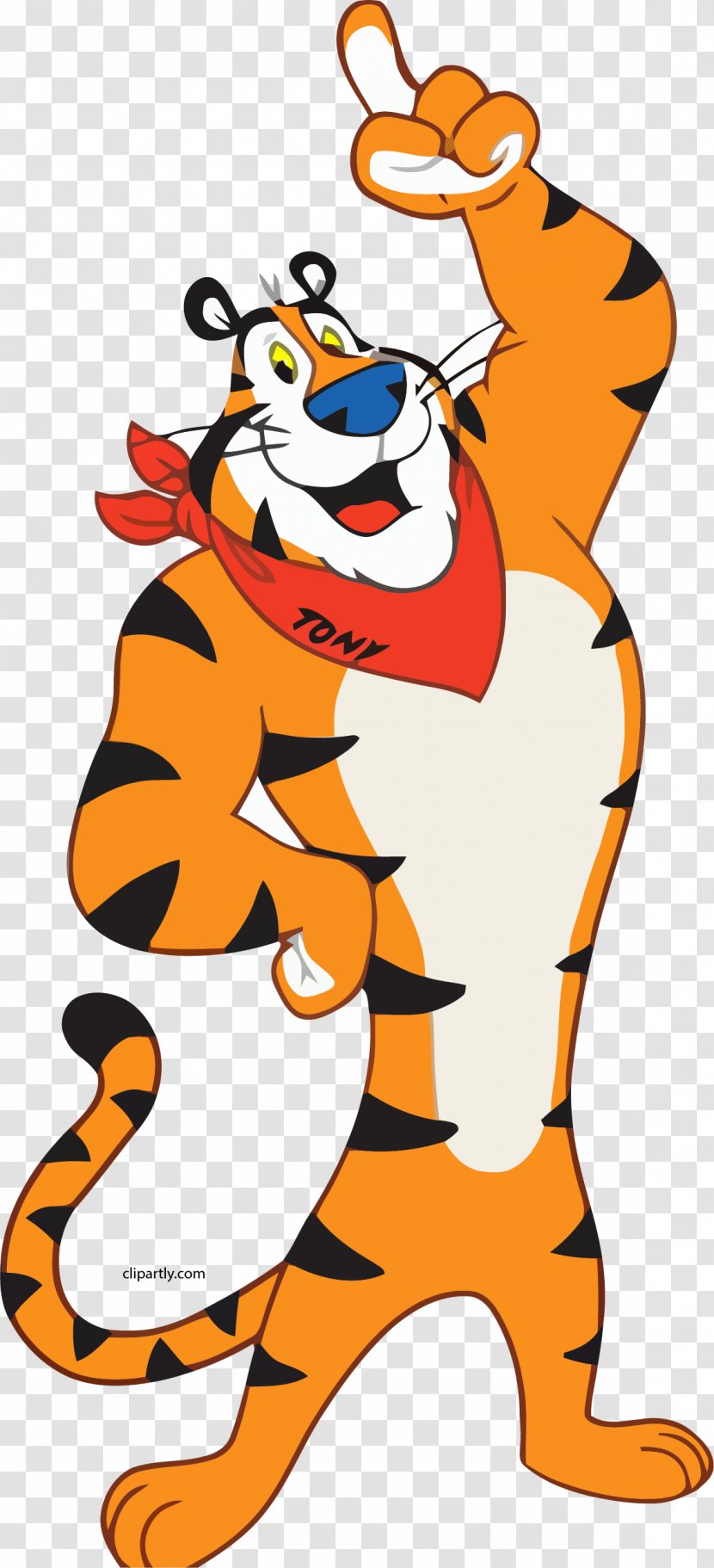 Frosted Flakes Tony The Tiger Breakfast Cereal Clip Art - Silhouette Transparent PNG