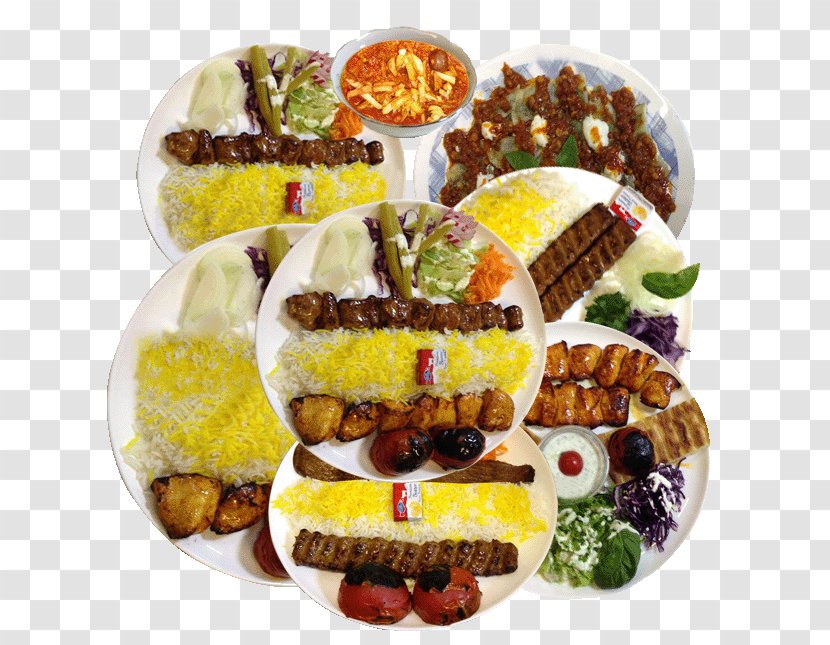 Food Iranian Cuisine Herat Kebab Restaurant - Platter Transparent PNG