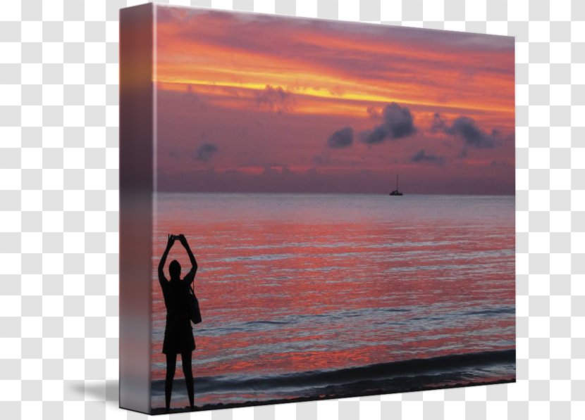 Red Sky At Morning Sea Picture Frames - Afterglow - Leslie Allen Fine Artist Transparent PNG