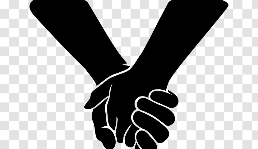 Clip Art Holding Hands Image - Interaction - Two Transparent PNG
