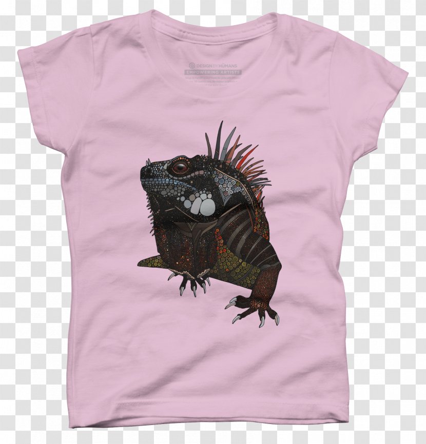 T-shirt Hoodie Clothing Design By Humans - Neck - Iguana Transparent PNG