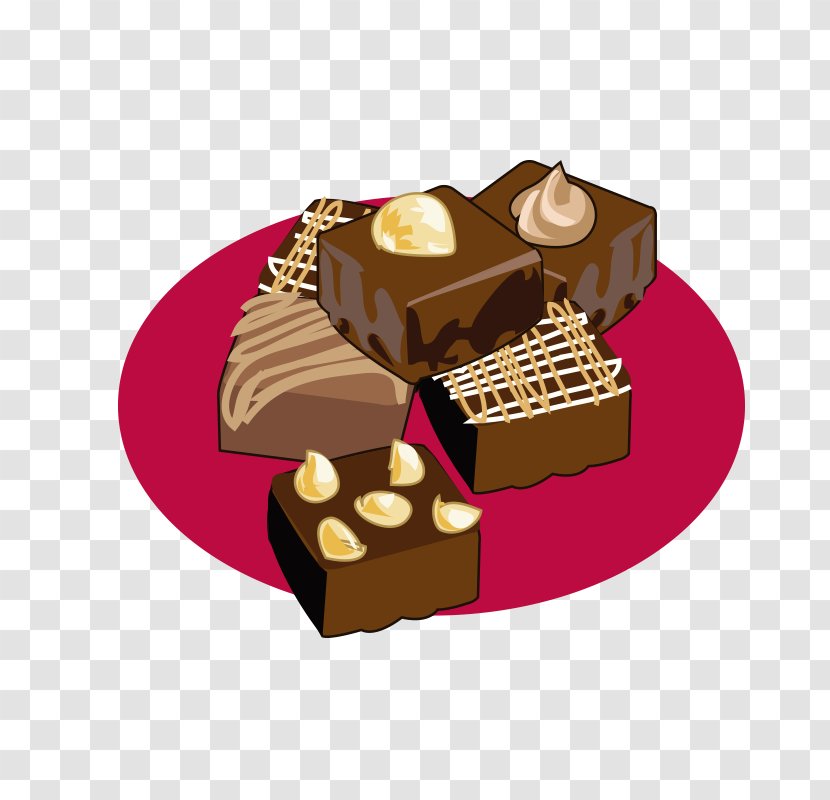 Chocolate Cake Bar Cream - Food - Gourmet Vector Transparent PNG