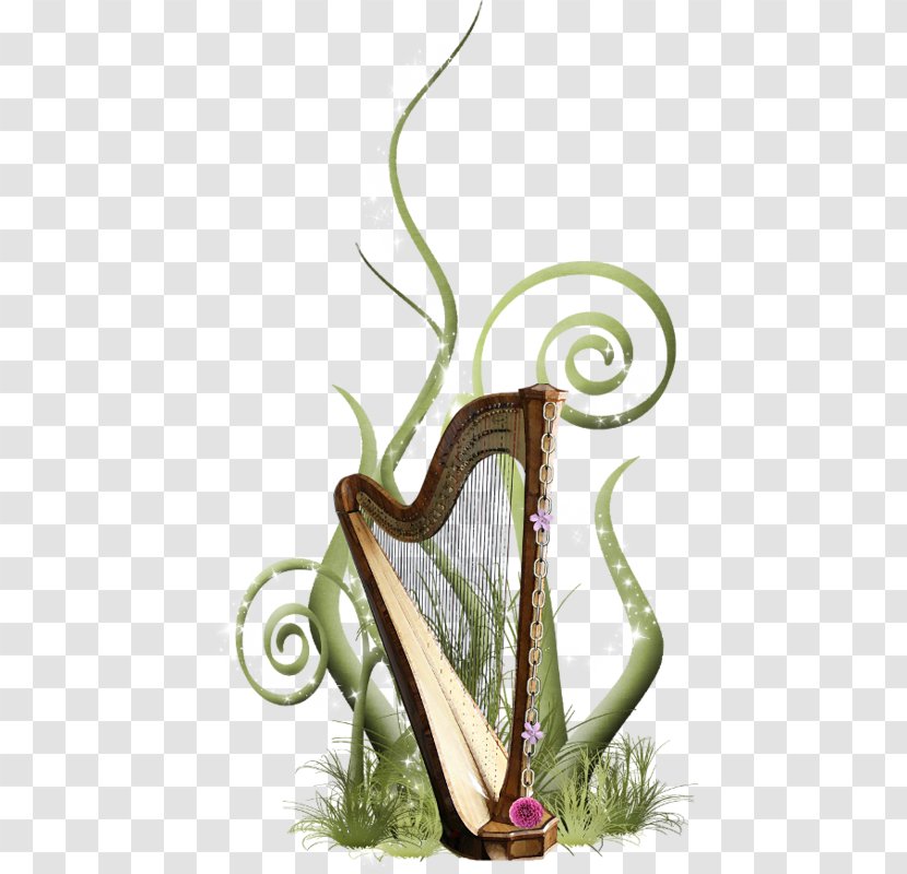 Harp Musical Instrument Plucked String - Tree - Beautiful Transparent PNG