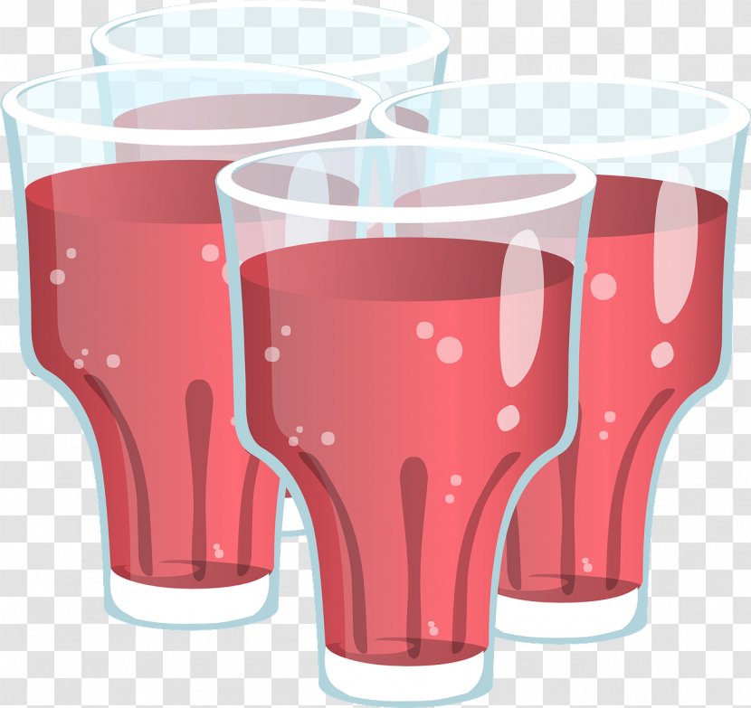 Red Drink Drinkware Pink Glass - Tableware - Liquid Transparent PNG