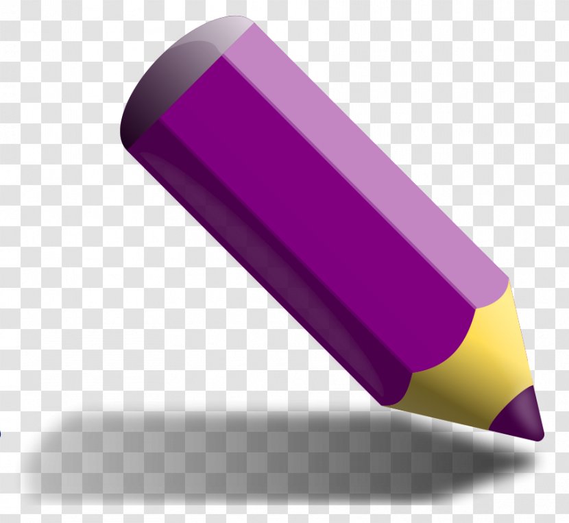 Colored Pencil Purple Clip Art - Crayon - Pictures Transparent PNG