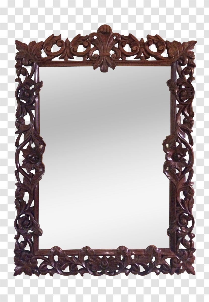 Picture Frames Rectangle Image - Mirror - Carved Wood Vases Transparent PNG