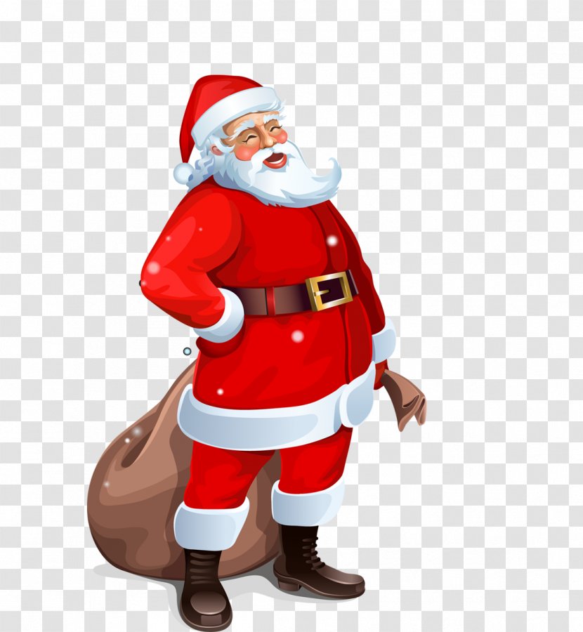 Santa Claus Clip Art - Information - Giving Gifts Transparent PNG