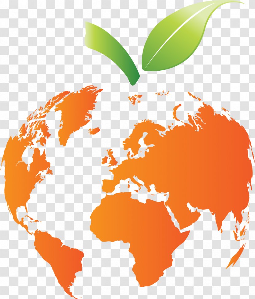 Earth World Map Building Information Modeling - Technology - Creative Apple Transparent PNG