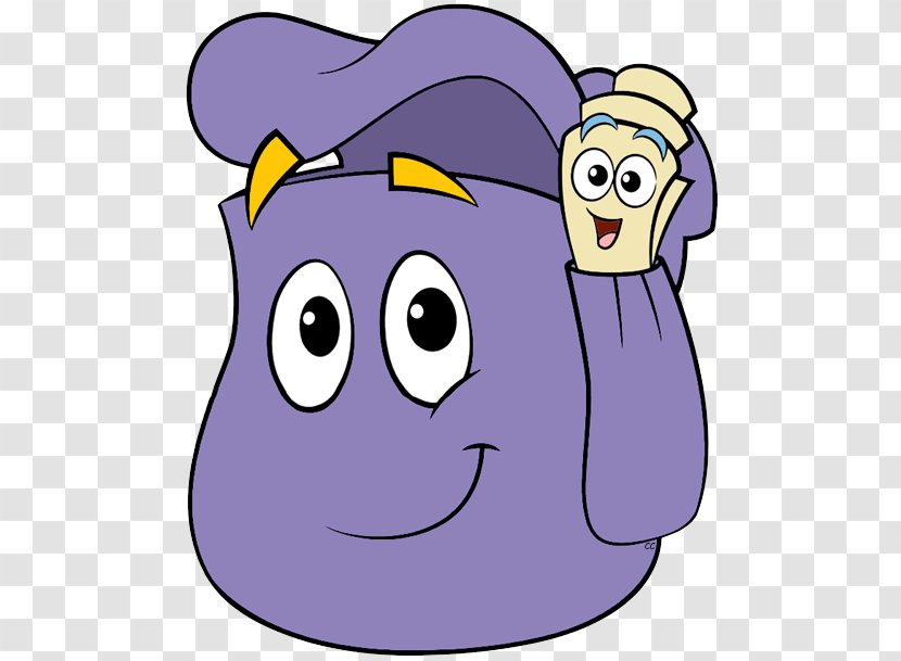 Swiper Tico Backpack Clip Art - Animated Cartoon - Purple Cliparts Transparent PNG