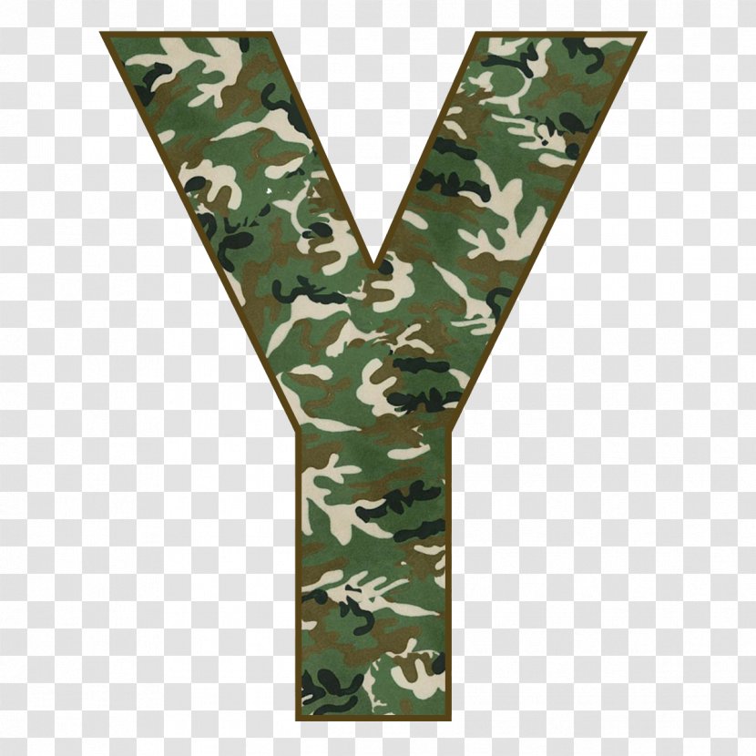 Letter Alphabet Military Camouflage - CAMOUFLAGE Transparent PNG