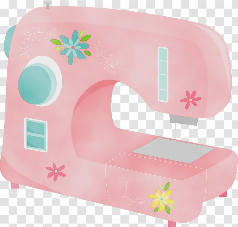 Pink Sewing Machine Furniture Transparent PNG