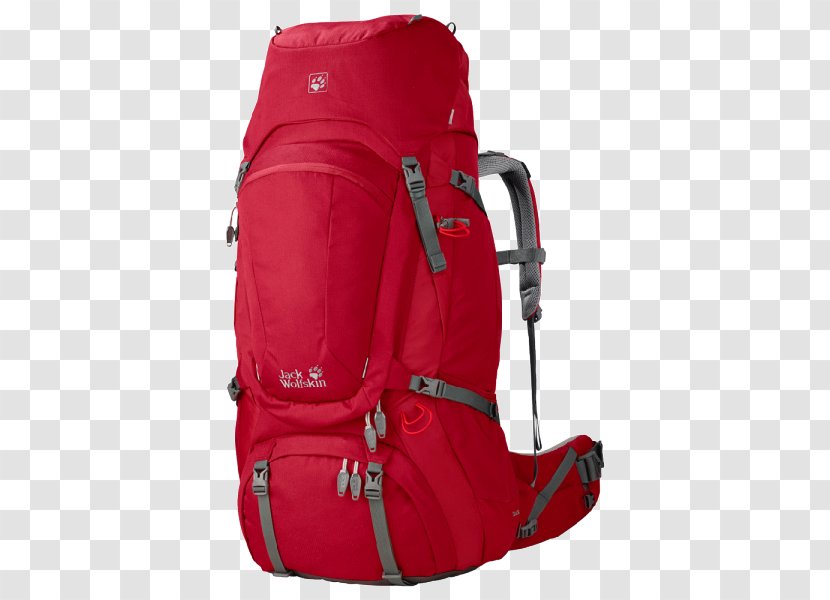 Backpack Jack Wolfskin Denali Indian Red Handbag - Luggage Bags Transparent PNG