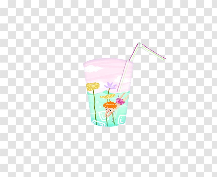 Drinking Straw Cup Pattern - Purple - Beverage Transparent PNG