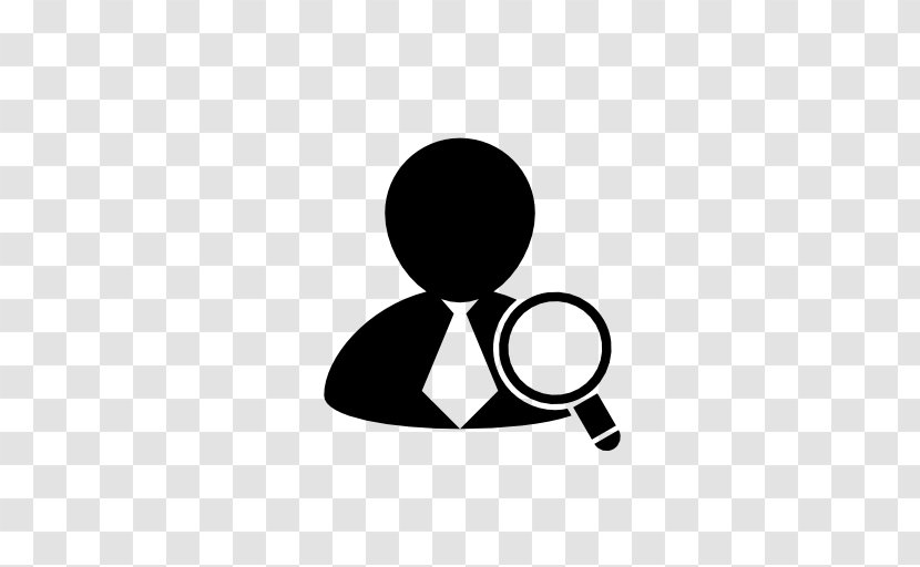 User Interface Clip Art - Magnifying Glass - Black And White Transparent PNG