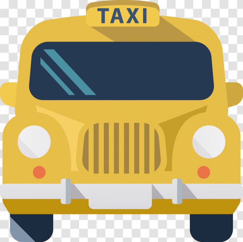 Taxi Car Clip Art - Automotive Design - Vector Transparent PNG